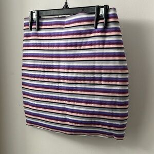 WOW Couture purple pink and White Pencil Skirt Mini Casual